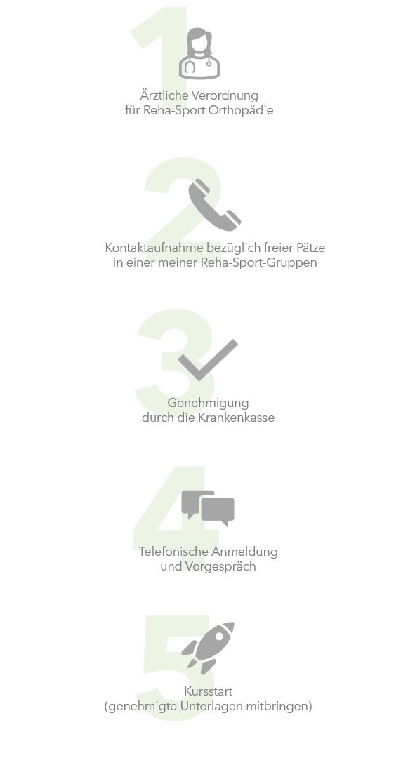 Steps to register for a reha course